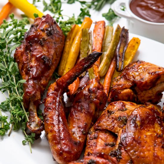 Turkey with barbecue sauce - Recipe photo by thanksgiving