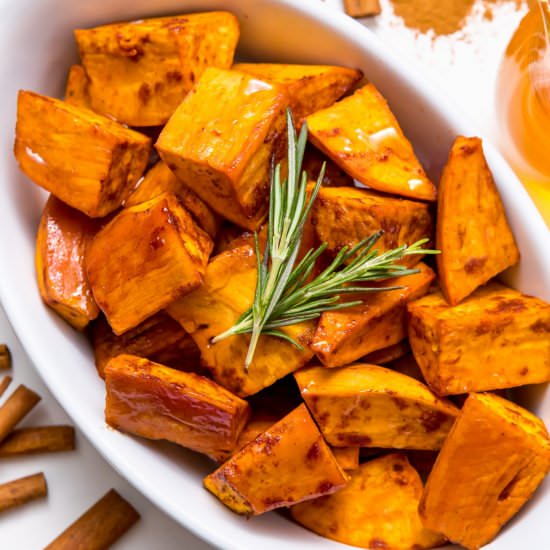 Honey Cinnamon Sweet Potatoes - Recipe photo by thanksgiving
