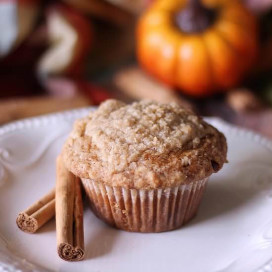 Pumpkin Cinnamon Streusel Muffins - Recipe photo by Baked_Broiled_Basted