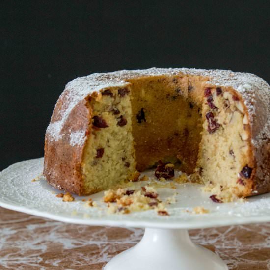 Cranberry Almond Semolina Cake - Recipe photo by VeenaAzmanov