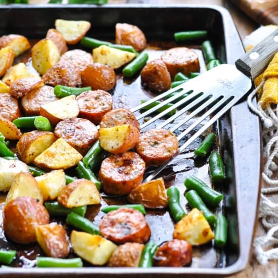 Sheet Pan Italian Sausage - Recipe photo by The Seasoned Mom