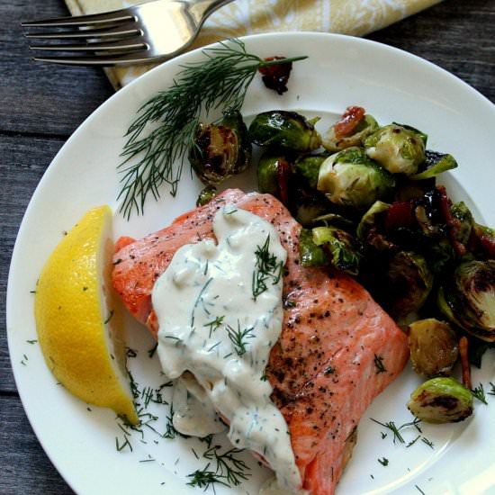 Cucumber Dill Salmon - Recipe photo by agoudalife