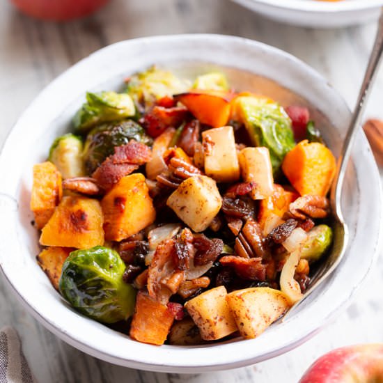 Harvest Hash with Apple Vinaigrette - Recipe photo by paleorunningmomma