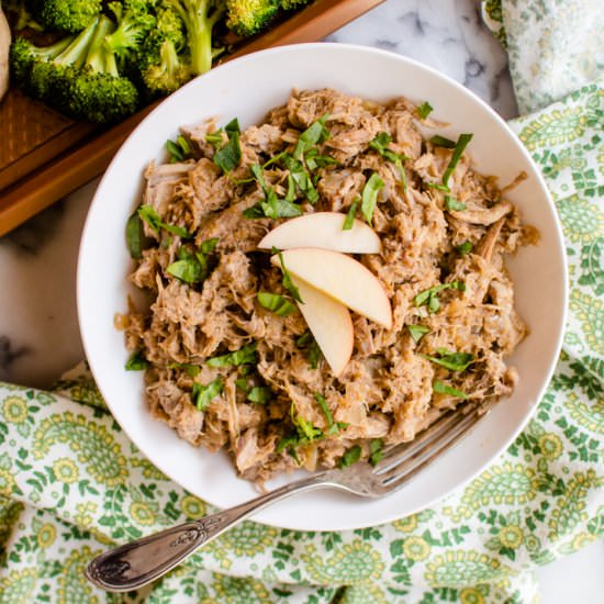 Instant Pot Apple Cider Pulled Pork - Recipe photo by Thenaturalnurturer
