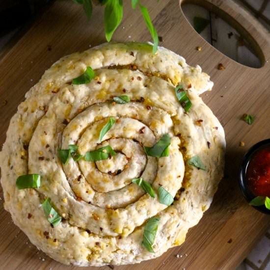 "Just the (Stuffed) Crust" Pizza - Recipe photo by EatSomethingDelicious