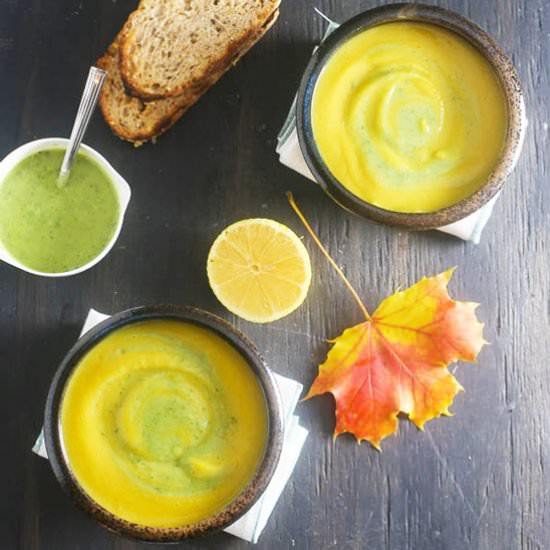 Pumpkin and White Bean Bisque - Recipe photo by trafficlightcook