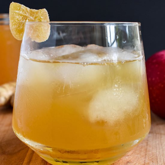 Honey Ginger Cider Bourbon Cocktail - Recipe photo by ibroughtbread