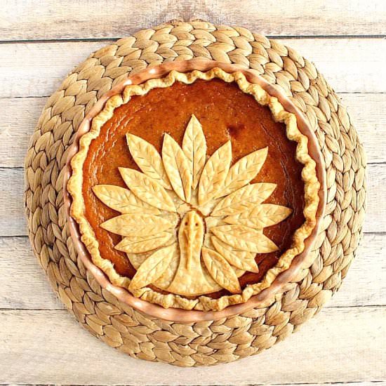 Turkey Crust Pumpkin Pie - Recipe photo by Kudos Kitchen by Renee