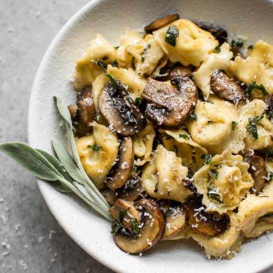 Sage Butter Tortellini - Recipe photo by saltandlavender