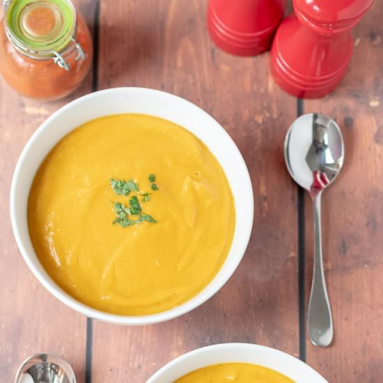 Sweet Potato Red Lentil Soup - Recipe photo by neilshealthymeals