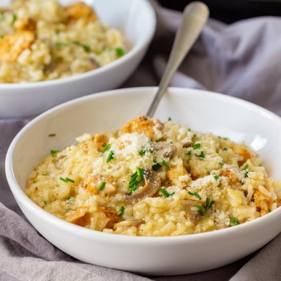 instant pot chicken risotto - Recipe photo by Happy Foods Tube