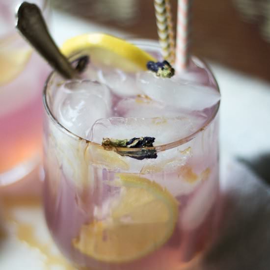 Blue Butterfly Pea Flower Lemonade - Recipe photo by LifesLittleSweets