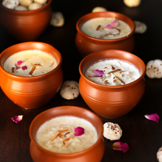 Makhana Kheer - Recipe photo by MyWeekendKitchen