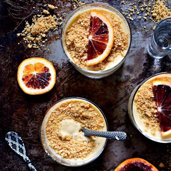 Blood Orange Tequila Pudding - Recipe photo by The Boozy Oyster