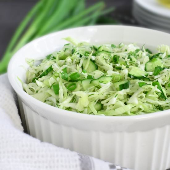Green Cabbage Cucumber Salad - Recipe photo by olgainthekitchen