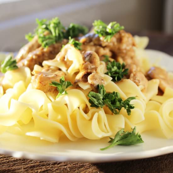 Country Fried Beef Stroganoff - Recipe photo by Buy This Cook That