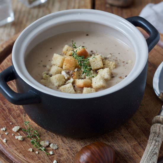 Chestnut cream soup - Recipe photo by Sweets and Lifestyle