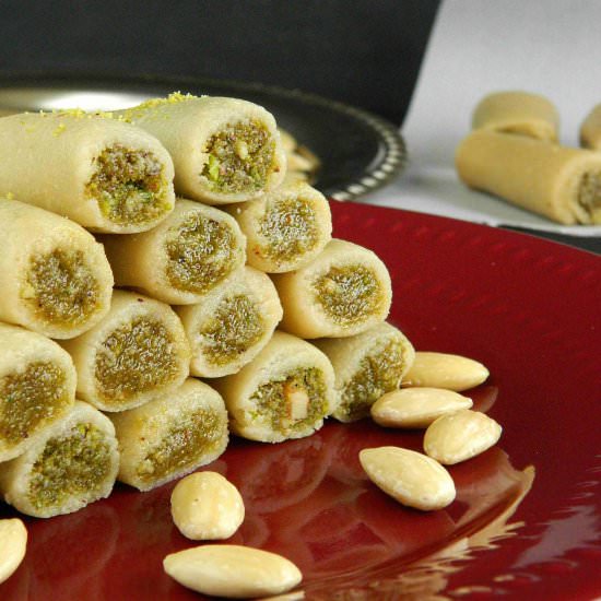 Badaam Pista Roll - Recipe photo by Nitha Kitchen