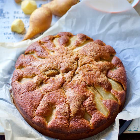 Easy Pear and Fresh Ginger Cake - Recipe photo by joskitchenlarder