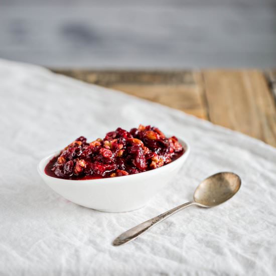 Cranberry Orange Walnut Relish - Recipe photo by goodlifeeats