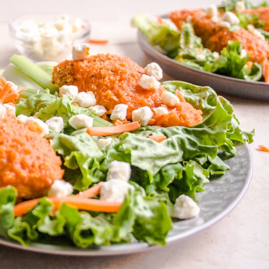 Buffalo Chicken Lettuce Wraps - Recipe photo by More Than You Can Chew