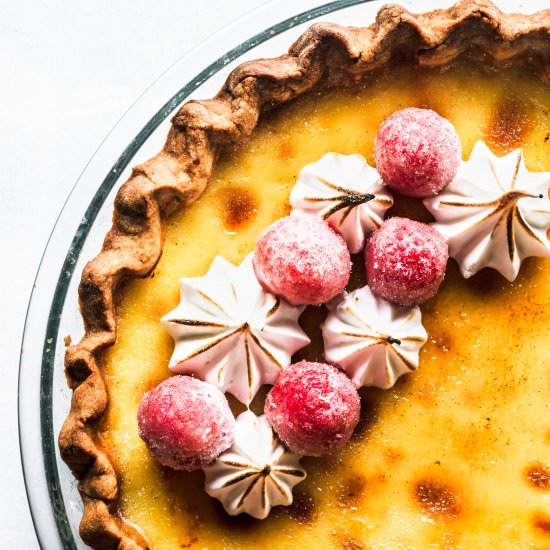 Creme Brûlée Pie - Recipe photo by piesandtacos