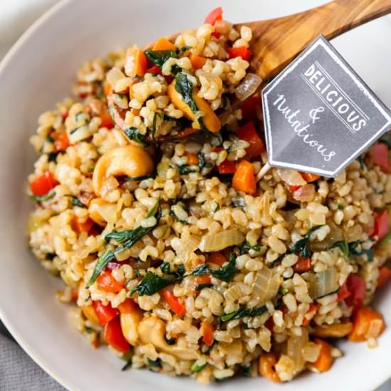 Easy Vegan Fried Rice - Recipe photo by misspickledplum