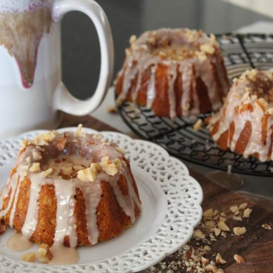Pumpkin mini bundt cakes - Recipe photo by Recipesinspiredbymom