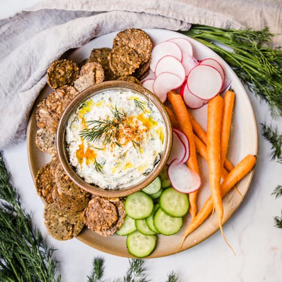 Herbed Goat's Cheese Dip - Recipe photo by KetoDietApp