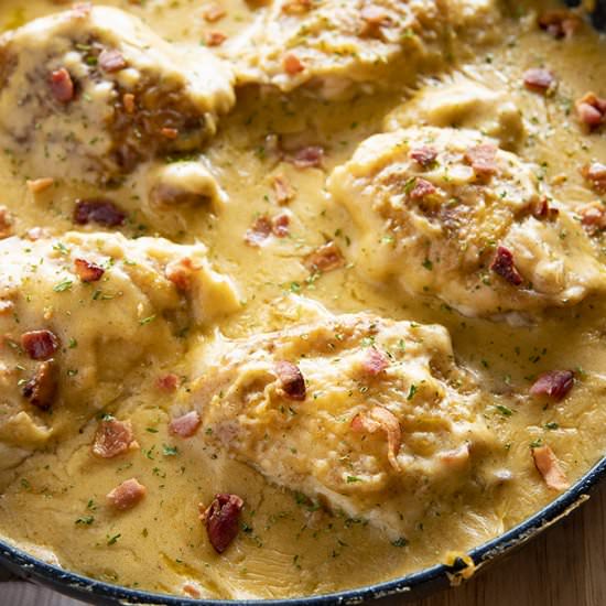 One Pan Smothered Chicken - Recipe photo by TheSaltyMarshmallow