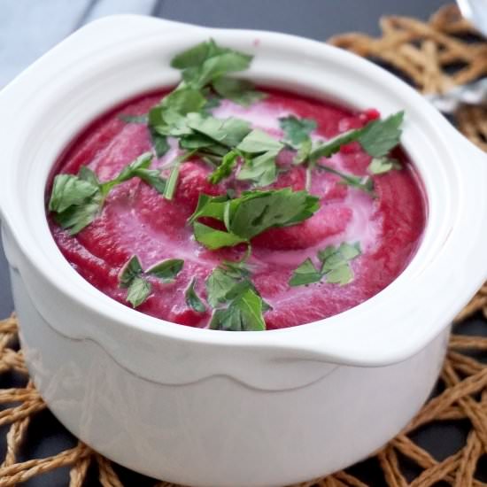 Creamy Beet Soup With Sauerkraut - Recipe photo by Healthy Taste Of Life