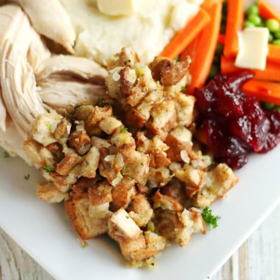 Gluten Free Stuffing - Recipe photo by Officially Gluten Free