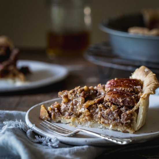 Vegan Salted Bourbon Pecan Pie - Recipe photo by My Goodness Kitchen
