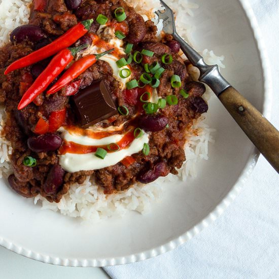 Chilli con Carne - Recipe photo by Allkitchencolours