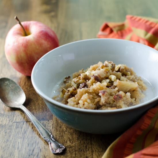 Apple Cinnamon Quinoa Porridge - Recipe photo by VeggiePrimer