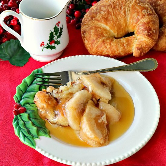 Croissant Apple Breakfast Bake - Recipe photo by Kudos Kitchen by Renee
