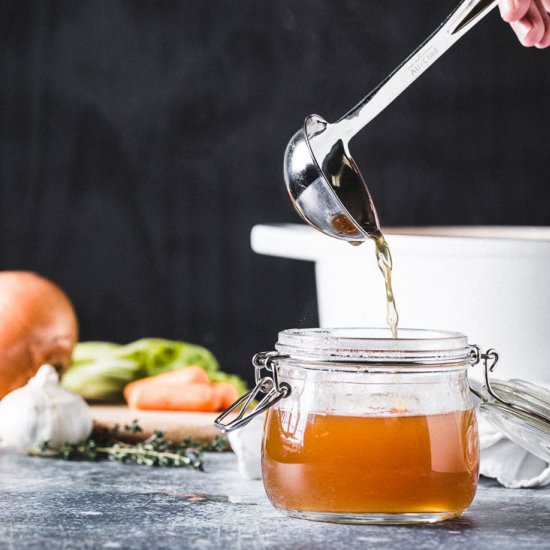 Turkey Stock - Recipe photo by saltpepperskillet