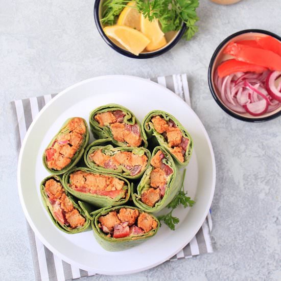 Vegan Chicken Wraps - Recipe photo by Aromatic Essence