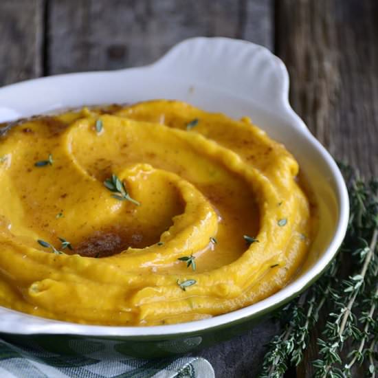 Butternut Squash Puree - Recipe photo by AnEdibleMosaic
