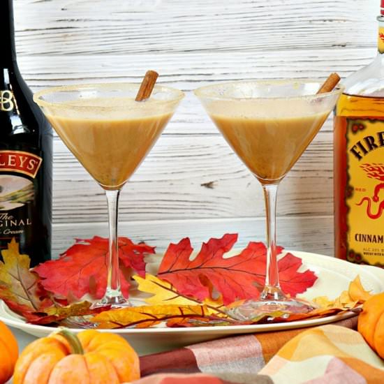 Pumpkin Spice Martinis - Recipe photo by Kudos Kitchen by Renee