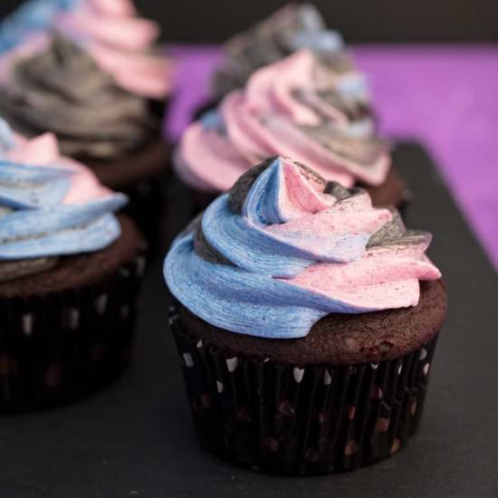 Vegan Low-Sugar Pastel Cupcakes - Recipe photo by vegandollhouse