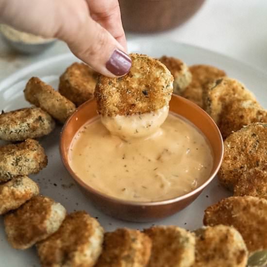 Healthy Air Fried Pickles - Recipe photo by dashofmandi