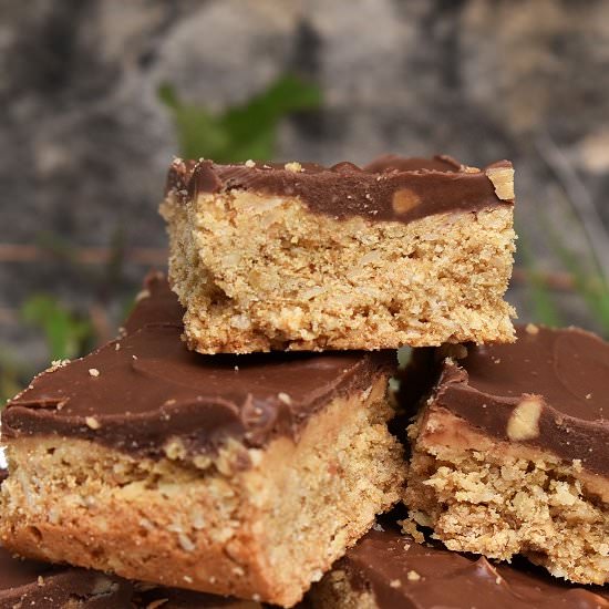 Peanut Butter Bars - Recipe photo by lightscamerabake