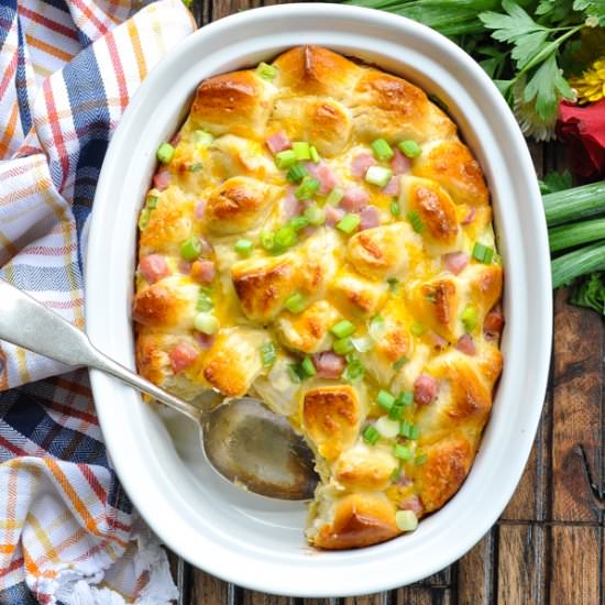 Ham Egg and Cheese Monkey Bread - Recipe photo by The Seasoned Mom