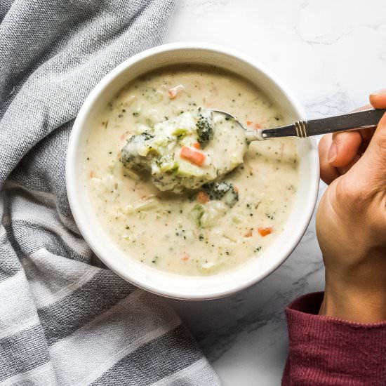 Broccoli Cheese Soup - Recipe photo by KitchenCartographer