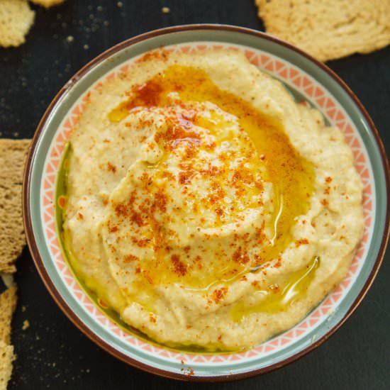 Microwave Eggplant Hummus - Recipe photo by The Cookware Geek