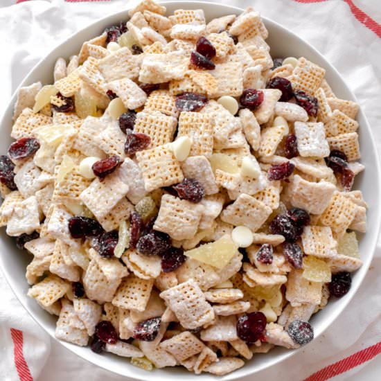 Cranberry Bliss Puppy Chow - Recipe photo by stressbaking