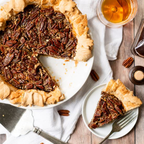 Maple Bourbon Pecan Pie - Recipe photo by followtheruels