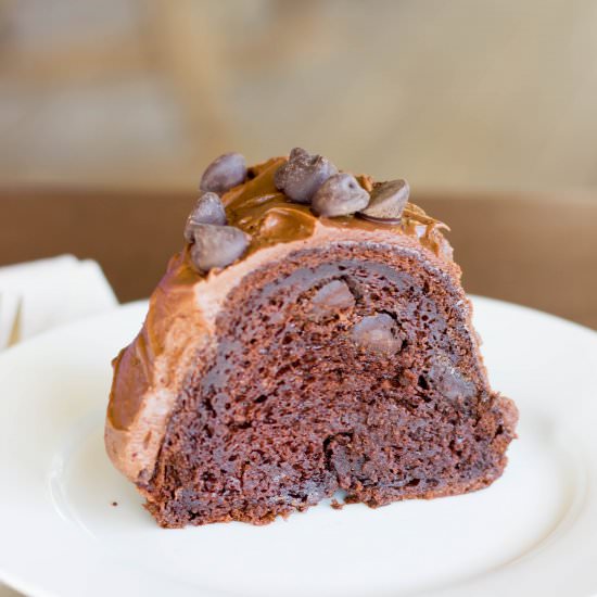 Ridiculous Chocolate Bundt Cake - Recipe photo by kendrastreats