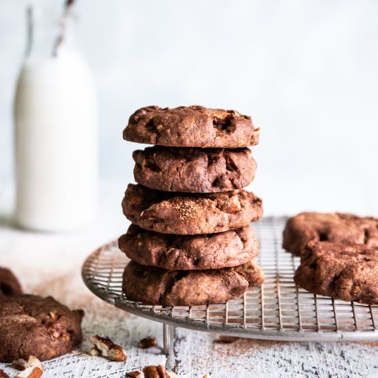 Buckwheat Choc Pecan Biscuits - Recipe photo by sarahbellnutrition